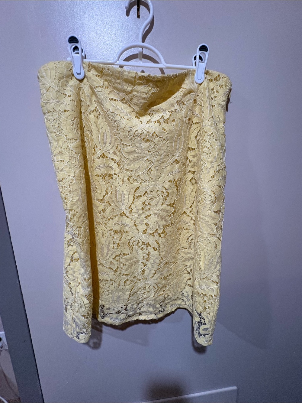 🌸 Cleo Yellow Lace Overlay Dress | Sz 14